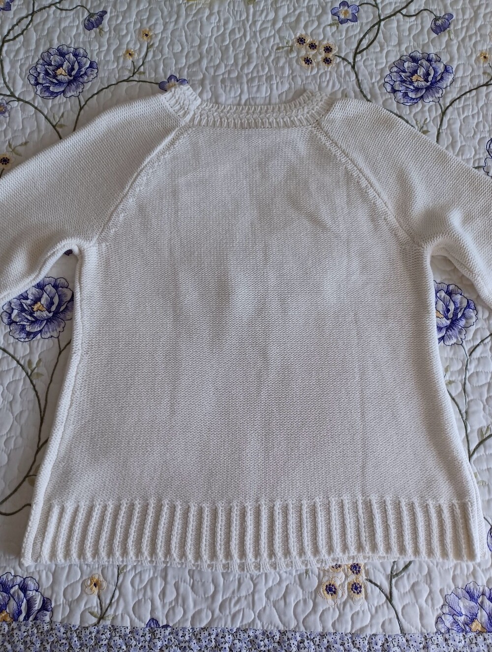 NWT Talbots Knit Yoke Crewneck Sweater Size L - Picture 9 of 15